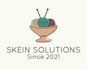 Skein - Yarn Ball Tray logo design