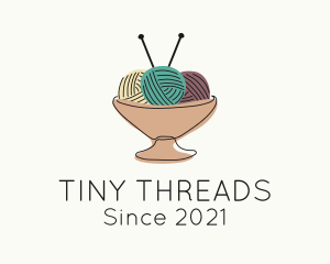 Yarn Ball Tray  logo design