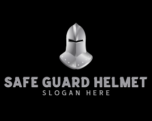 Chrome Knight Helmet logo design