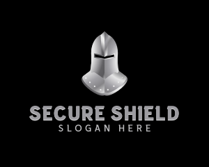 Guard - Chrome Knight Helmet logo design