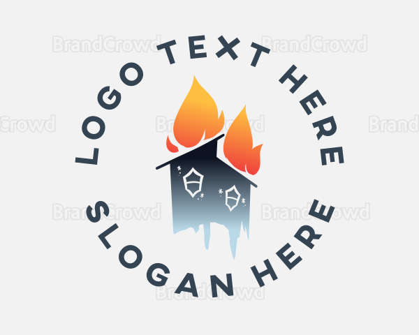 Flame Ice House Logo