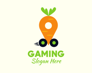 Go Kart - Carrot Vegetable Deliver logo design