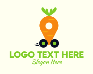 Beet - Carrot Vegetable Deliver logo design