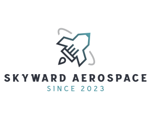 Aerospace - Pencil Rocket Ship logo design