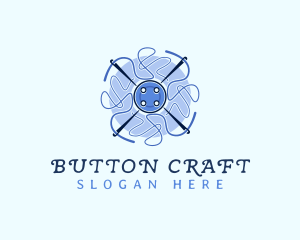 Button - Needle Thread Button logo design