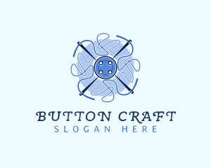 Needle Thread Button logo design