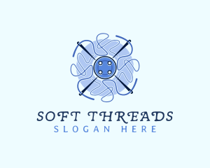 Needle Thread Button logo design