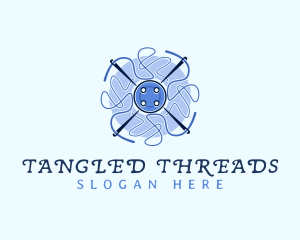 Needle Thread Button logo design