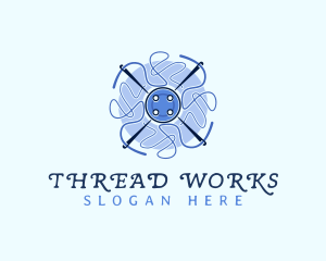 Needle Thread Button logo design