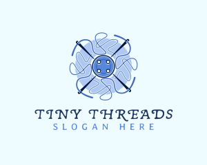 Needle Thread Button logo design