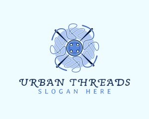 Needle Thread Button logo design