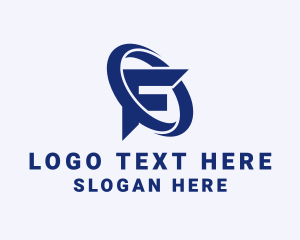 Blue - Trading Agency Letter F logo design