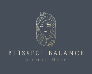 Golden Natural Lady  logo design