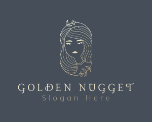 Golden Natural Lady  logo design