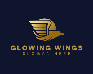 Wings Eagle Bird logo design