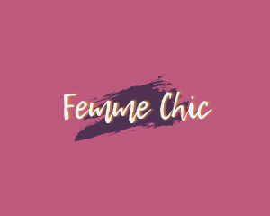 Femme - Urban Graffiti Brush logo design