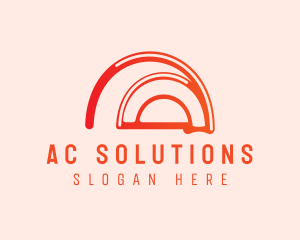 Abstract Arc Letter A logo design