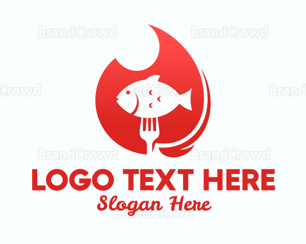 Grilled Fish Restaurant Logo