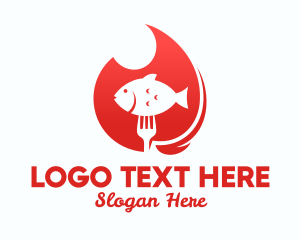 Pescetarian - Grilled Fish Restaurant logo design