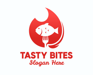 Grilled Fish Restaurant  logo design