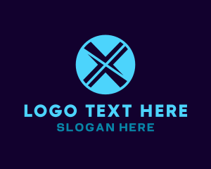 Digital - Digital Marketing Letter X logo design