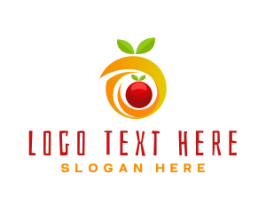 Juice Bar - Orange Fruit Letter O logo design