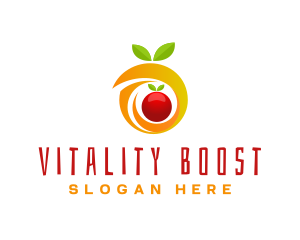 Vitality - Orange Fruit Letter O logo design