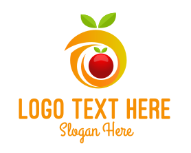 Vitality - Orange Fruit Letter O logo design