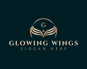 Book Education Wings logo design