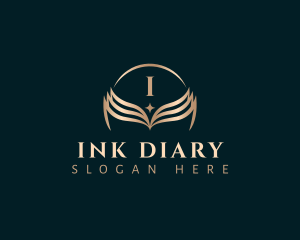 Diary - Book Education Wings logo design