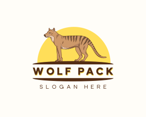 Tasmanian Tiger Wolf logo design