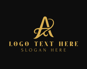 Architect - Interior Design Decor Letter A logo design