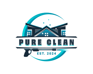 Pressure Washer Cleaning logo design