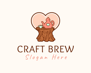 Brewed - Outdoor Tea Cafe logo design