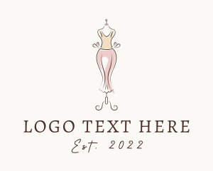 Couturier - Fashion Mannequin Dress logo design