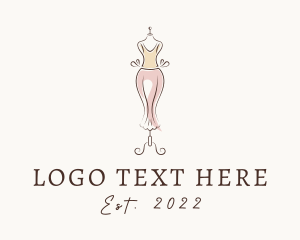 Modiste - Fashion Mannequin Dress logo design