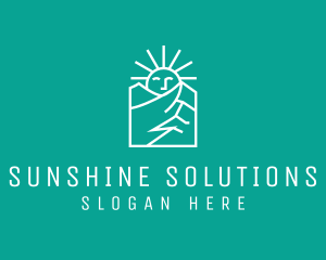 Sunlight - Sunshine Mountain Nature logo design