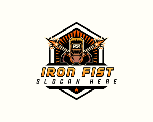 Iron Helmet Welder logo design