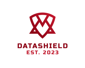 Orange Shield - Abstract Shield Triangle logo design