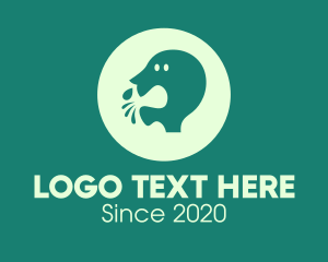 Contact Tracing - Virus Coughing Transmission logo design