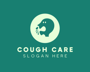 Cough - Virus Coughing Transmission logo design