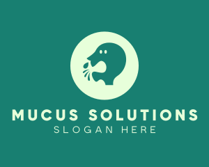 Mucus - Virus Coughing Transmission logo design