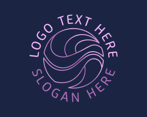 Agency - Modern Startup Wave logo design