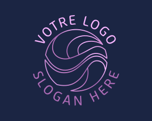 Modern Startup Wave Logo