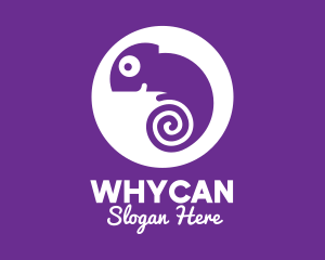 Pet - Spiral Tail Chameleon logo design