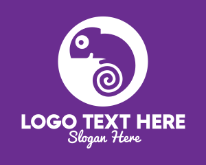 Spiral Tail Chameleon Logo