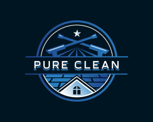 Pressure Washing Cleaning Maintenance logo design