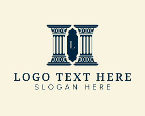 Decor - Column Pillar Architecture logo design