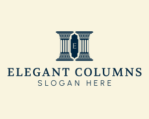 Column Pillar Architecture logo design