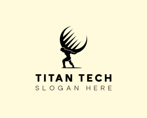 Titan Fitness Atlas logo design